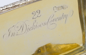 VICTORIAN SILVER AND VERMEIL BOX, 1842, BIRMINGHAM