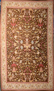 Portuguese Needlework Carpet, 20th Century