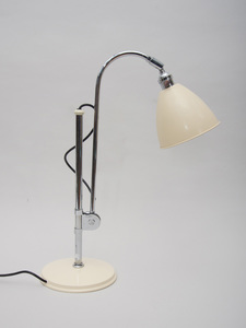BALDINGER CHROME AND PAINTED METAL DESK LAMP