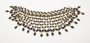 Gilt-Metal and Simulated Stone Bib Necklace