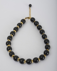 Gilt-Metal and Simulated Stone Bib Necklace