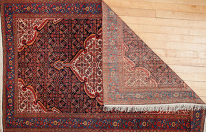 Persian Cobalt-Ground Medallion Carpet