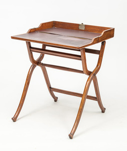 Late Victorian Mahogany Traveling Desk