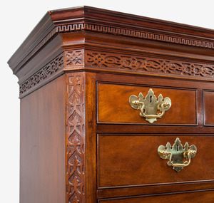 George III Style Mahogany Chest-on-Chest, 20th Century
