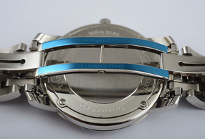 Gentleman's Stainless Steel and Diamond Wristwatch, Tiffany & Co.