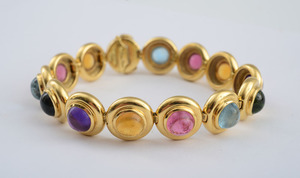18K GOLD AND COLORED STONE BRACELET, TIFFANY & CO., PALOMA PICASSO