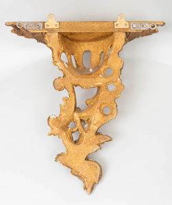 Pair of George II Style Carved Giltwood Wall Brackets