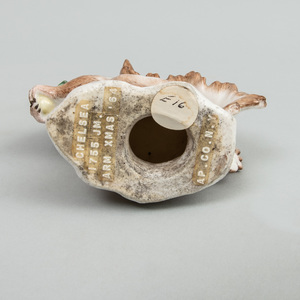 English Porcelain Model of a Squirrel Eating a Nut