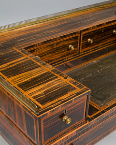 Regency Inlaid Calamander Carlton House Desk