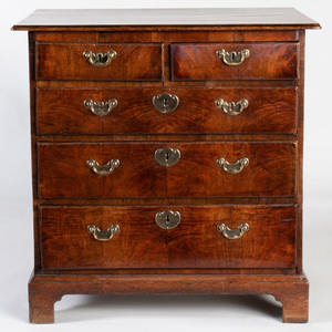 Small George II Walnut Chest of Drawers