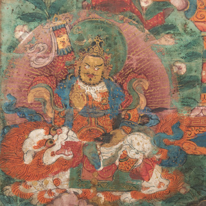 Thangka Depicting Tenzin Rabgye, Bhutan or Tibet