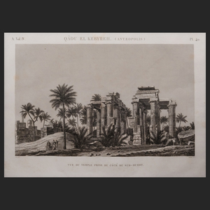 French School: Vu du Temple Prise du Coté Sud-Ouest, from Description de L'Egypte