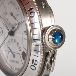 Pasha de Cartier Stainless Steel Watch