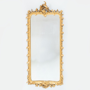 Pair of Continental Giltwood Mirrors