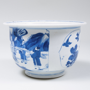 Three Chinese Blue and White Porcelain Bowls