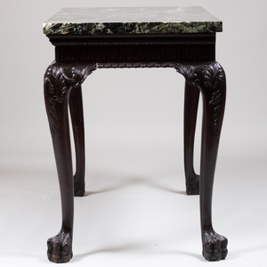 George II Style Carved Mahogany Console Table
