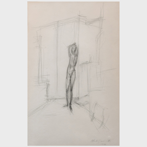 After Alberto Giacometti (1901-1966): Face and Figure Studies: Five Images