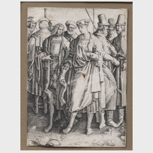 Lucas van Leyden (1494-1533): Saint Jerome in the Desert; Saint Matthew; and A Young Man with Eight Armed Men