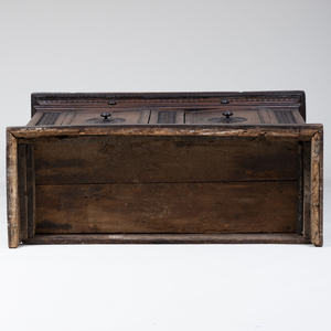 Italian Baroque Carved Walnut Side Cabinet