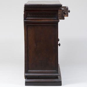 Italian Baroque Carved Walnut Side Cabinet