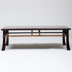 Japanese Black Lacquer and Parcel-Gilt Low Table