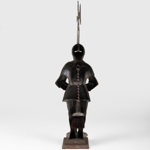 Metal Suit of Armor Fire Tool Stand