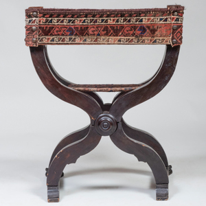 Renaissance Style Oak Curule Chair