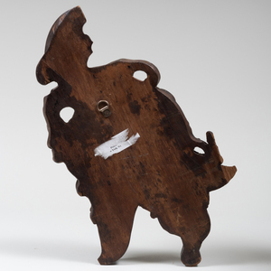 European Carved Walnut Model of a Helmet