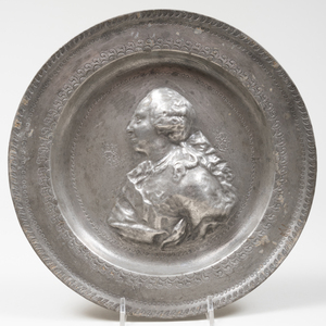 Miscellaneous Group of Three Pewter Plates