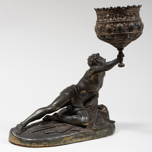  French Bronze Figure of 'Soldat Spartiate'