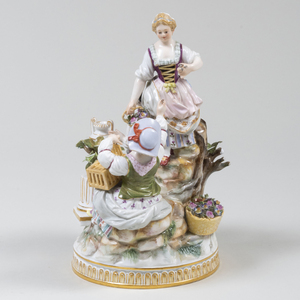 Meissen Porcelain Figure Group of a Courting Scene