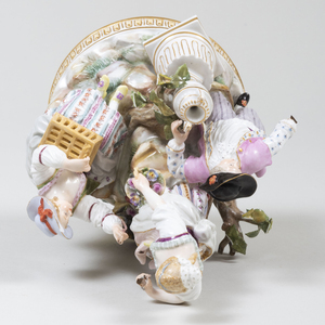 Meissen Porcelain Figure Group of a Courting Scene