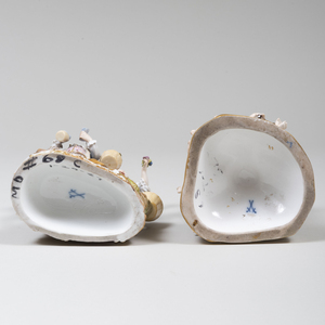 Two Meissen Porcelain Figure Groups