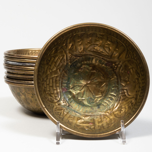 Group of Modern Brass and Mixed Metal Bowls