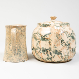Group of Speckle Glazed Pottery, Possibly Bennington