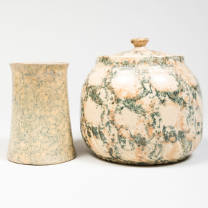 Group of Speckle Glazed Pottery, Possibly Bennington