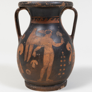 Group of Four Apulian and Greek Pottery Vessels
