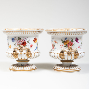 Pair of English Porcelain Wine Coolers