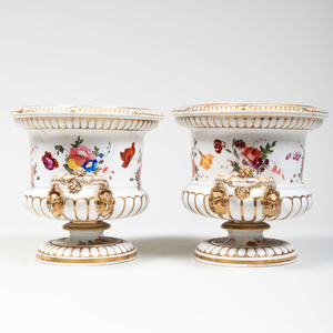 Pair of English Porcelain Wine Coolers