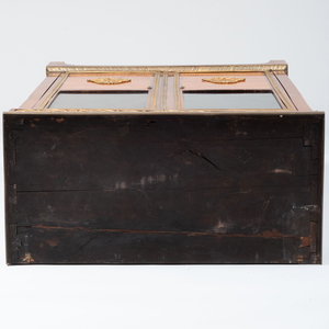 Louis XVI Style Gilt-Bronze-Mounted Mahogany and Tulipwood Parquetry Bibliothèque