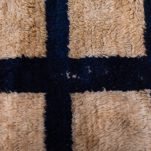 Near Pair of Modern Blue and White Rugs