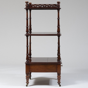 Victorian Mahogany Three Tier Étagère 