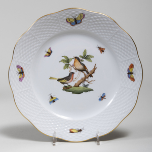 Herend Porcelain Part Service in the 'Rothschild Bird' Pattern