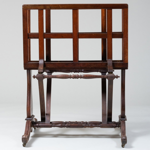 Early Victorian Rosewood Folio Stand 