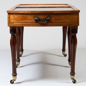William IV Inlaid Mahogany Traveling Display Table