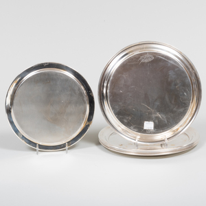 Group of American Silver Plates