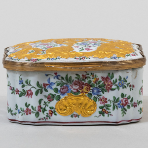 Three Continental Silver Snuff Boxes and an Berlin Silver Mounted Enameled  Box