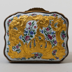 Three Continental Silver Snuff Boxes and an Berlin Silver Mounted Enameled  Box