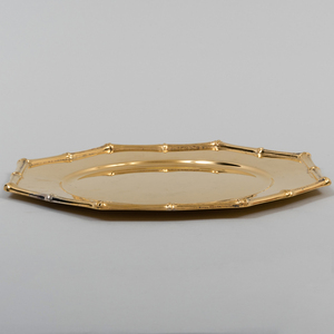 Pair of Tiffany & Co, Silver-Gilt Bamboo Place Plates