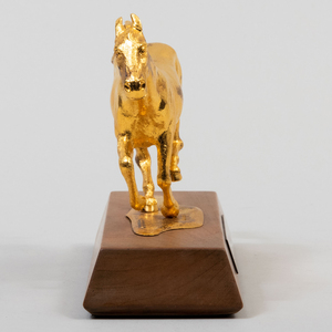 English Silver Gilt Asprey Model of a Horse